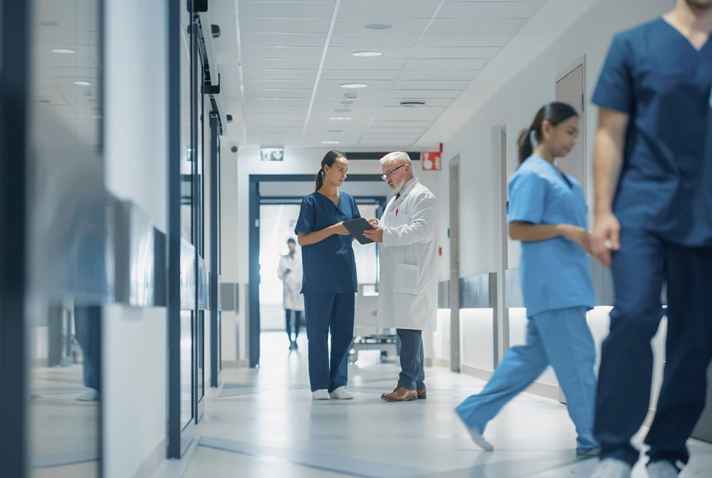 IoT sensors monitoring healthcare facility systems for real-time data analysis