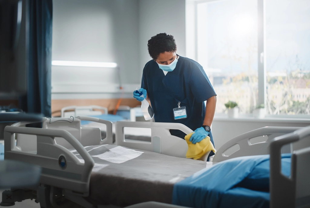 Healthcare facility of the future featuring al powered management systems